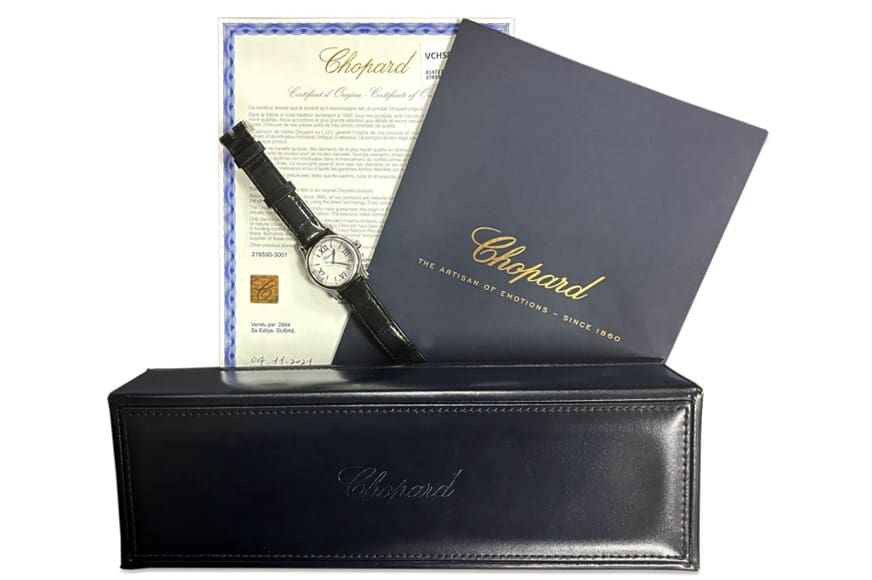 Chopard Happy Sport 30mm Quartz Steel Watch, box, & papers