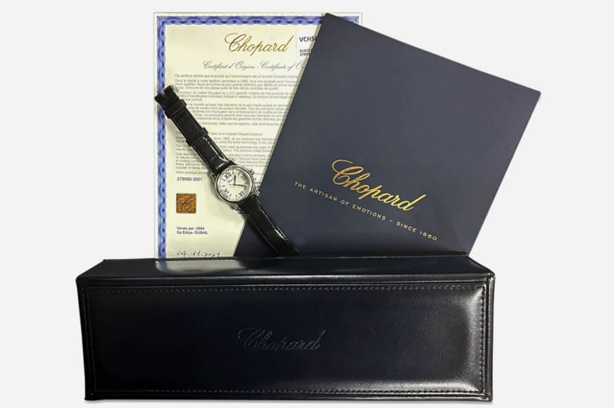Suttons-watch-shipping-image-2 Chopard Happy Sport Quartz Steel Watch, Box & Papers
